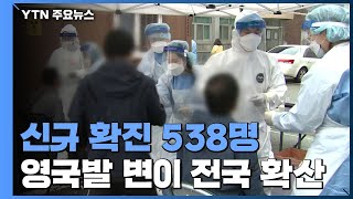 신규 확진 538명...휴일 영향 이틀째 5백 명대 / YTN