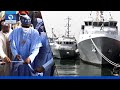 FULL VIDEO: Buhari Inaugurates Made-In-Nigeria Naval Vessels In Lagos