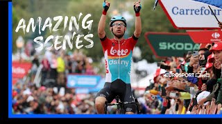 Late Drama During Stage 2 Of La Vuelta As Andreas Kron Claims Incredible Win | Eurosport