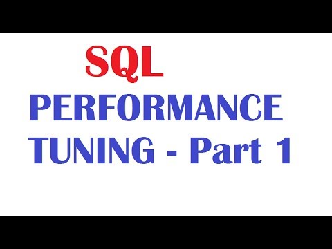 Oracle SQL Performance Tuning 1