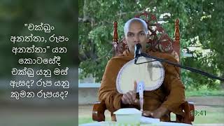 චක්ඛුං අනත්තා, රූපං අනත්තා යන කොටසේදී චක්ඛු යනු මස් ඇසද රූප යනු කුමන රූපයද? - Noble Dhamma