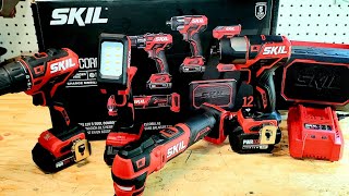 Skil  PWR CORE 12V 5 Tool Combo-kit Unboxing and testing