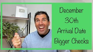 December 30th - Arrival Date of Checks for SSI - Bigger Payment Included