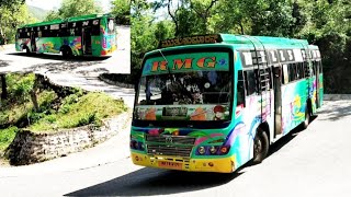 MM Hills - Karnataka Private Bus Turning Hairpinbend At Mysore Road