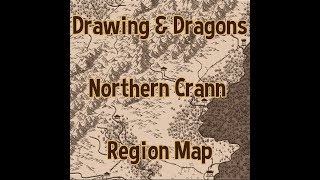 Drawing D\u0026D Regional Map - Northern Crann Territory