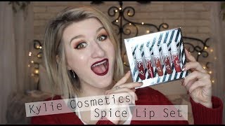 Kylie Cosmetics Spice Lip Set Review and Swatches
