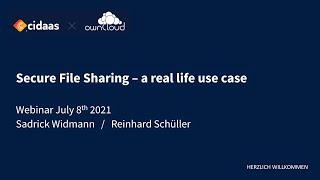 Secure File Sharing - an example of a virtual contract negotiation