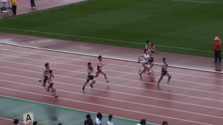 2017東部春季記録会　中学男子100m　1組_標準スロー付