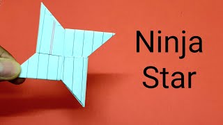 DIY Paper Ninja Star, Notebook Paper ninja star, Origami Ninja Star,