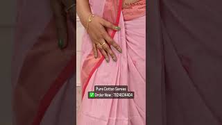 Pure Cotton Sarees by Manam | Soft Silk Sarees - 01 APR 2023