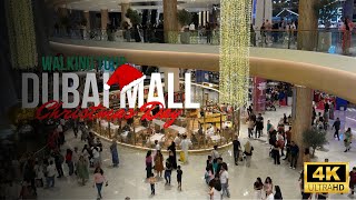 Exploring Dubai Mall on Christmas Day 2024 | 4K Walking Tour