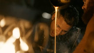 Vikings - Ivar kills Bishop with molten cross (5x1) [Full HD]