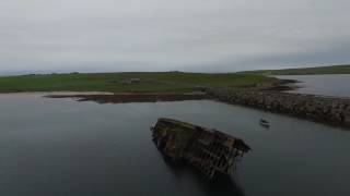 Scuttled Ship at Scapa Flow