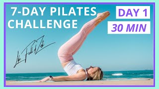 Pilates Workout Challenge DAY 1- 30 MIN FULL BODY Workout At-Home Pilates