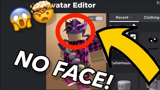 Faceless Roblox Avatar Face