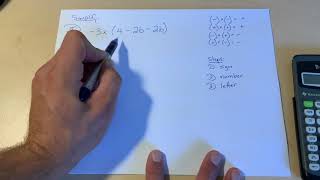 Collect like terms with multiplying