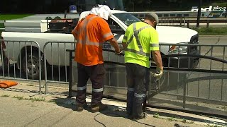 Permanent barriers put up along stretch of waterfront bike path