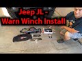 How To - Warn Winch Install on a Jeep JLU Rubicon