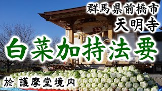 天明寺　白菜加持法要