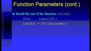 1004 C programming Function Parameters