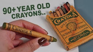 I Tested 90+ Year Old Crayola Crayons..(i can't believe i found these)