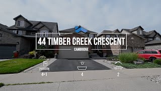 44 TIMBER CREEK CRESCENT CAMBRIDGE Overview with aerial highlights Unbranded