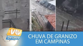 Chuva de granizo em Campinas