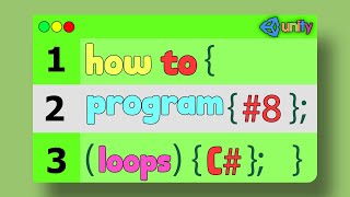 Unity How To C# - While & For Loops ( EP: 8 )