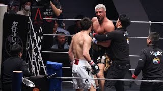 【RIZIN】“反則王”カリミアンが暴走、反則のバックハンドブロー連発＆レフェリーを殴打の暴挙　16.6kg軽い安保瑠輝也が判定勝ち