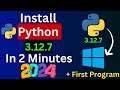 How to Install Python 3.12.7 on Windows 11/10 : The ABSOLUTE BEST Way 2024