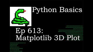 Python Basics Tutorial Matplotlib 3D Preview