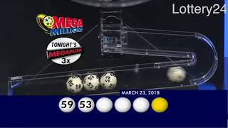 2018 03 23 Mega Millions Numbers and draw results