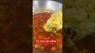 Nay em Làm món cà chua xào trứng ai ăn ủng hộ em nhé🫶￼