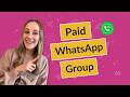 How to Create a Paid WhatsApp Group [2026 Update]