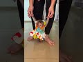 Mom Learnning Baby Linda Walk Two Lags The First Time