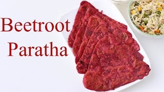 BEETROOT PARATHA RECIPE | How To Make Beetroot Paratha | Easy Red Paratha Recipe