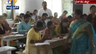 Mass Copying in B.Ed Exams Infront of Invigilator in Giddalur of Prakasam Dist