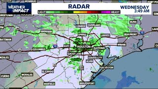 Live Houston-area radar tracking showers