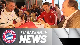 Fan club visits for Thomas Müller and all the Bayern stars