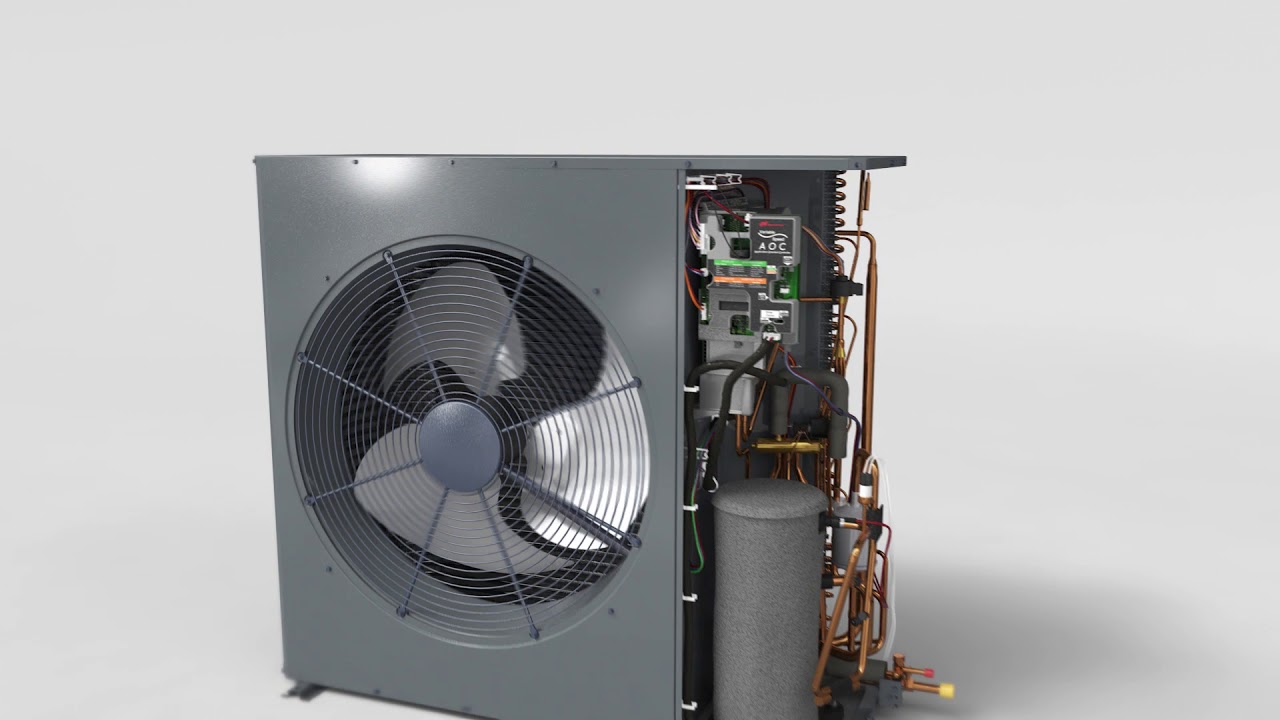 Ultra Quiet! Trane XV19 Variable Speed Low Profile Heat Pump - YouTube