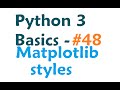 Python 3 Programming Tutorial - Matplotlib Styles
