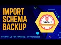 #shorts How to import Schema backup? #learnomateTechnologies