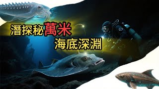 潛水器的極限挑戰：探秘萬米海底深淵#深海大魚 #海底遺跡