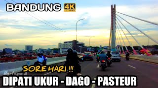 [4K] BANDUNG SORE HARI || HARI KE 5 DIBULAN RAMADHAN 1444 H || JALAN DIPATIUKUR DAGO DAN PASTEUR