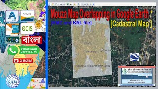 Mouza Map Overlapping in Google Earth || মৌজা ম্যাপ কে কিভাবে google earth pro তে overlap করবেন