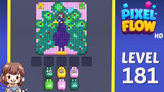 Pixel Flow Level 181 Solution Walkthrough