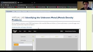Virtual Lab Part 2 finding density metal 3