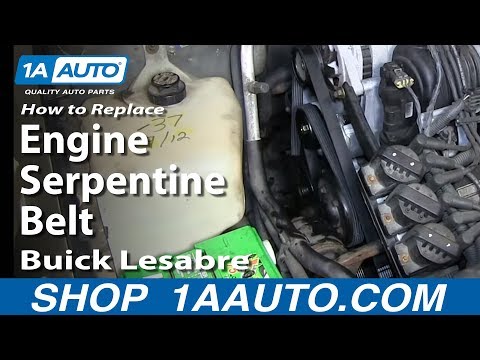 How To replace Install Engine Serpentine Belt 1996-99 Buick Lesabre 3.8L 3800 How To replace Install Engine Serpentine Belt 1996-99 Buick Lesabre 3.8L 3800