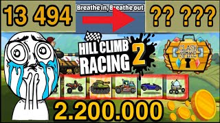 Hill Climb Racing 2 - BREATH IN,BREATH OUT TEAM EVENT 2MILLION COINS UPGRADE! HOW MANY POINTS I GET?