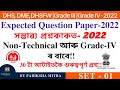 Dhs expected Questions for Non-Technical and Grade IV|By Pariksha Mitra | SET-01|